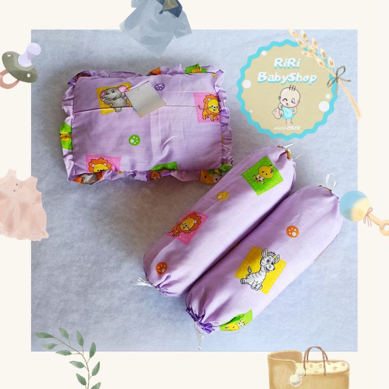 Bantal Guling Bayi Set Motif Karakter