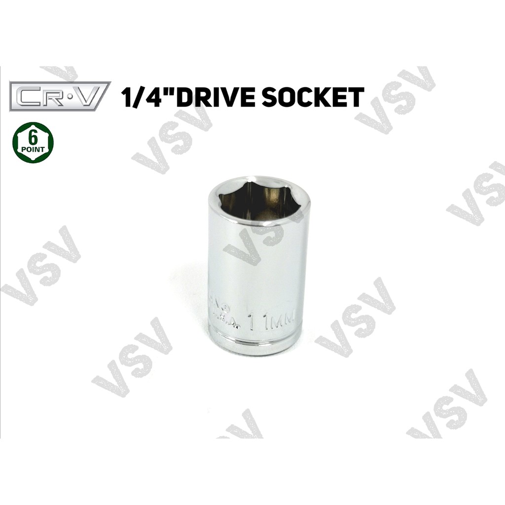 Gestar Kunci Sok 1/4&quot;DR 6mm 6PT Anak Sock 1/4&quot;Drive Socket 6mm 6 Point