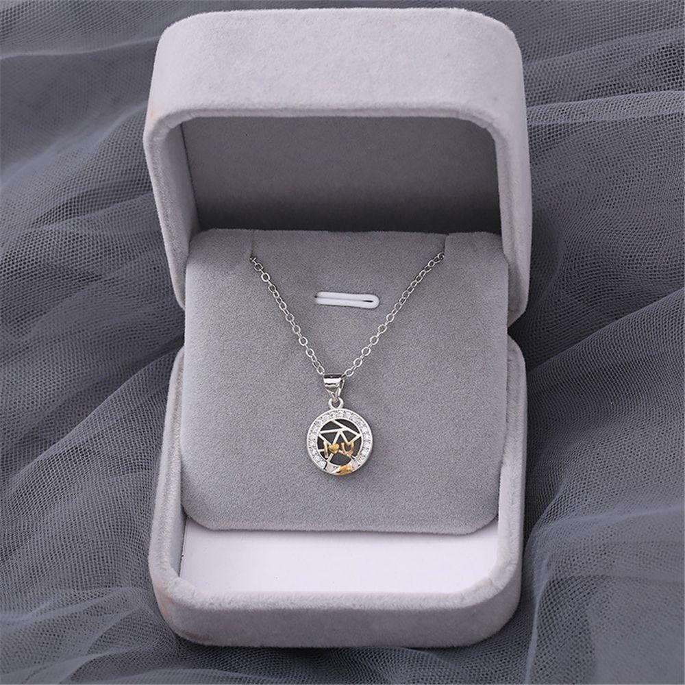 R-flower Moon Sun Necklace Lovers Stainless Steel Kalung Klavikula Hari Valentine