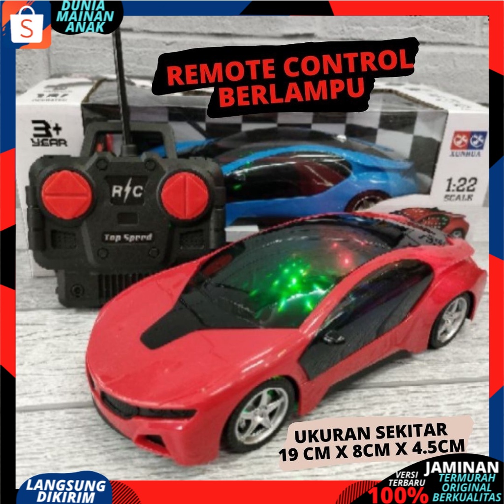 RC SPORT CAR 3D Light famous berlampu / Mainan Mobil Remote Control  Ada Lampu Disco Menyala V55