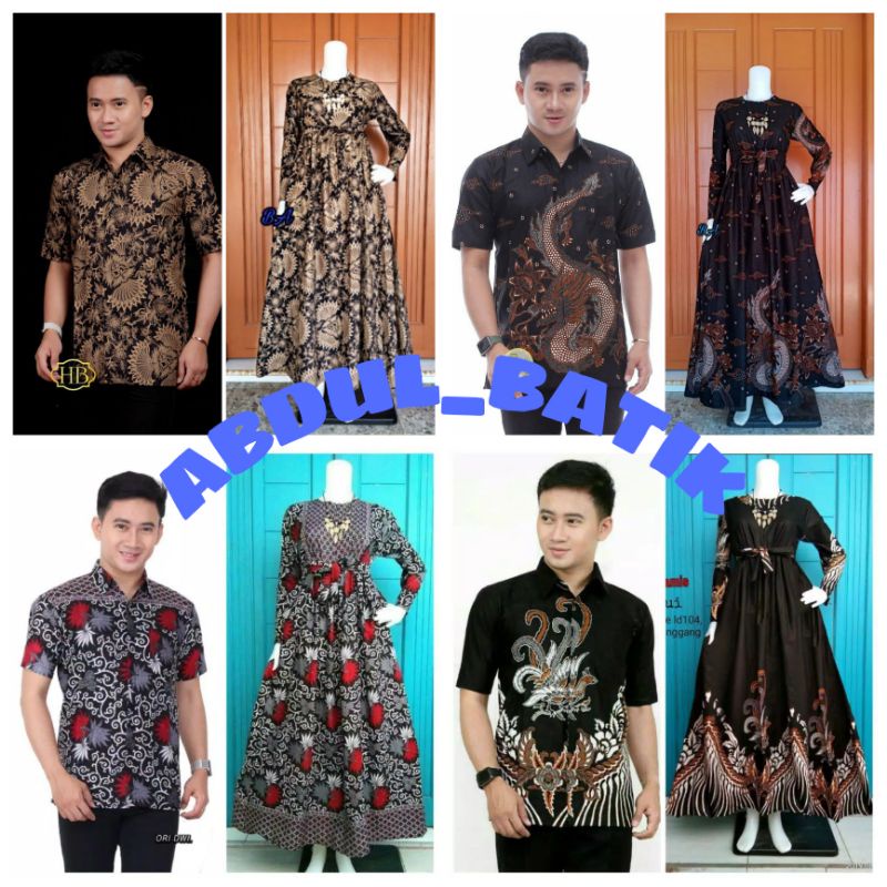 Maura Couple (COD) - Sania Ruffle Batik Couple ori Ndoro jowi DNT Garansi Termurah Shopee