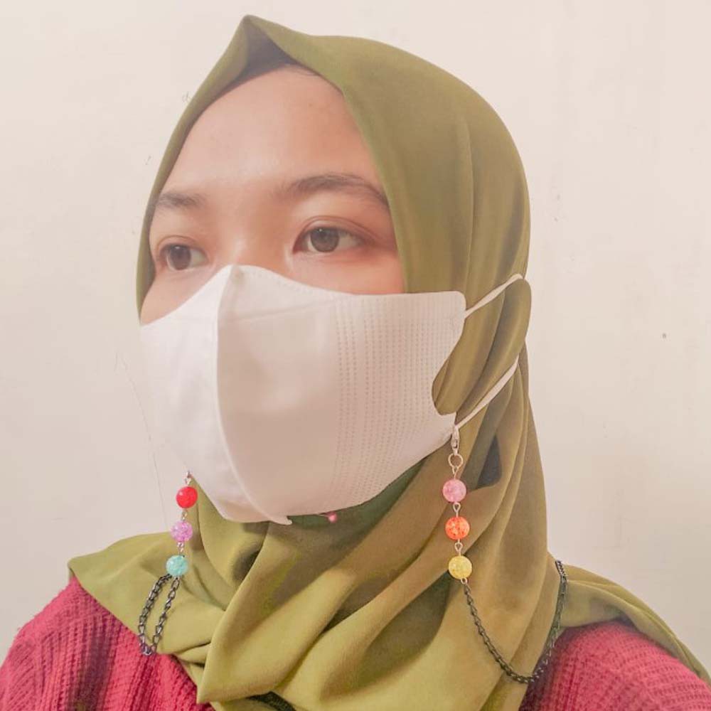 [COD] STRAP MASKER 2in1 Konektor Kalung Masker Hijab Non-Hijab Premium [Ready Stock]