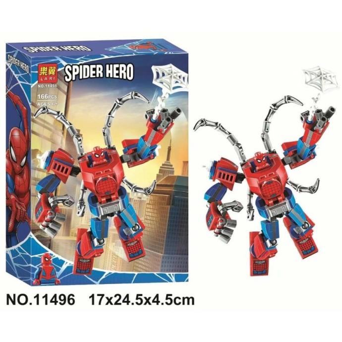 Lego Brick Lari Figure Robot Spider Hero Spiderman 11496 Lego Robot