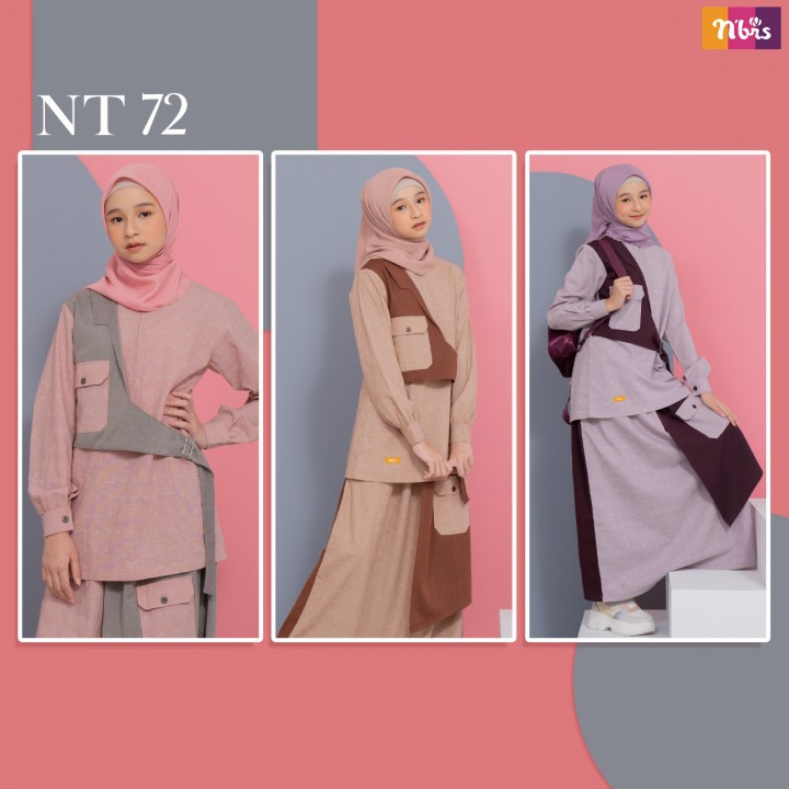 NIBRAS TEEN SETELAN ROK + ATASAN REMAJA TERBARU - NT 072