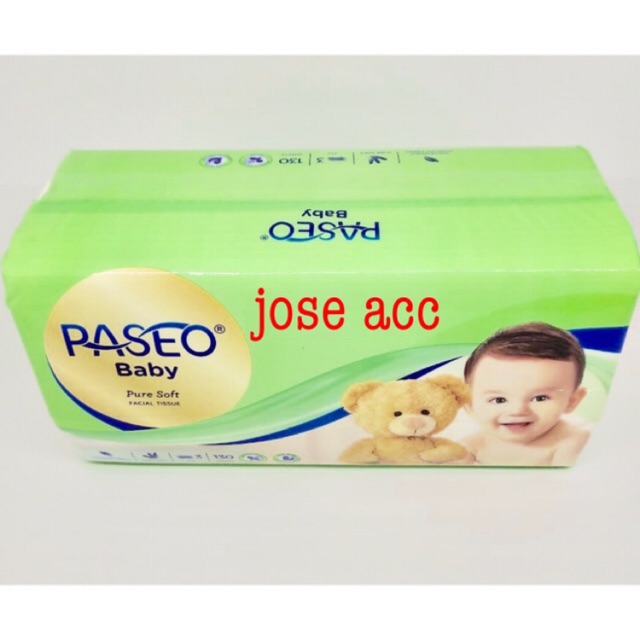 tissue tisu paseo baby pure soft 130 sheet 3 ply