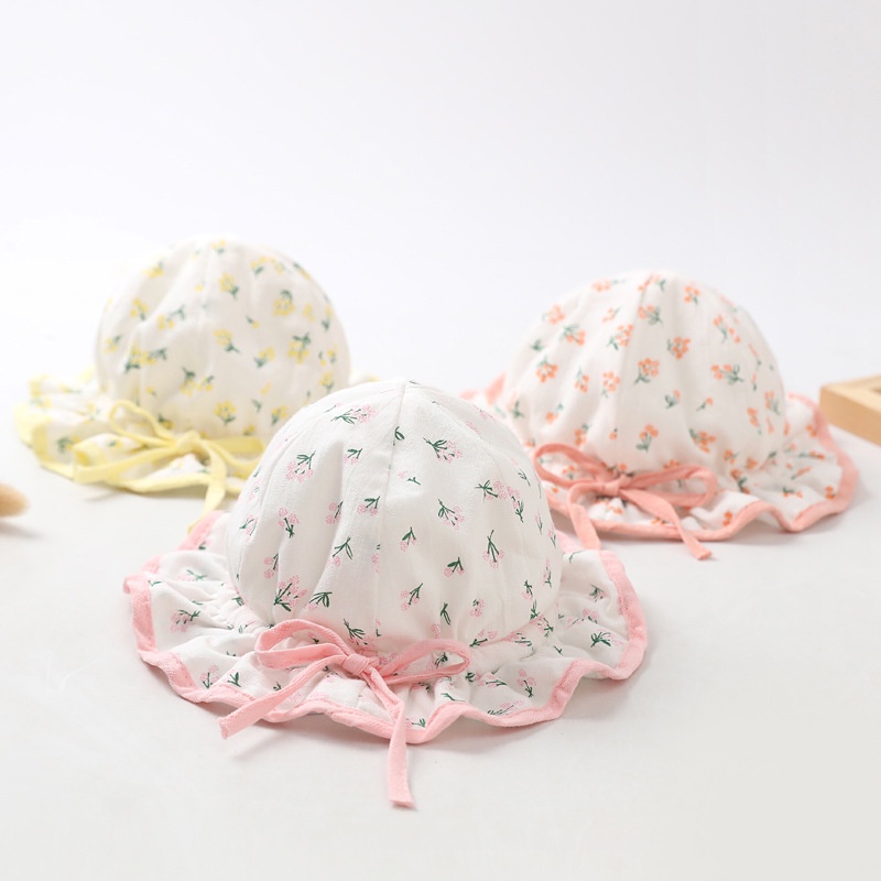 (Pimenova) baby cap topi baby newborn , topi bayi lucu topi bayi bunga