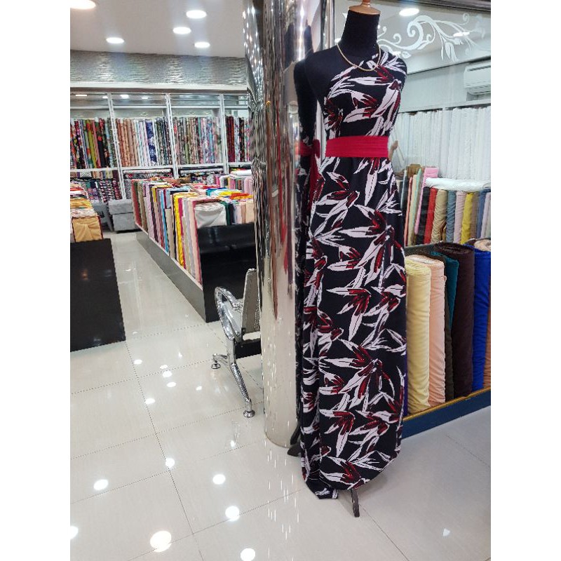 Kain crepe silk kain motif sutra