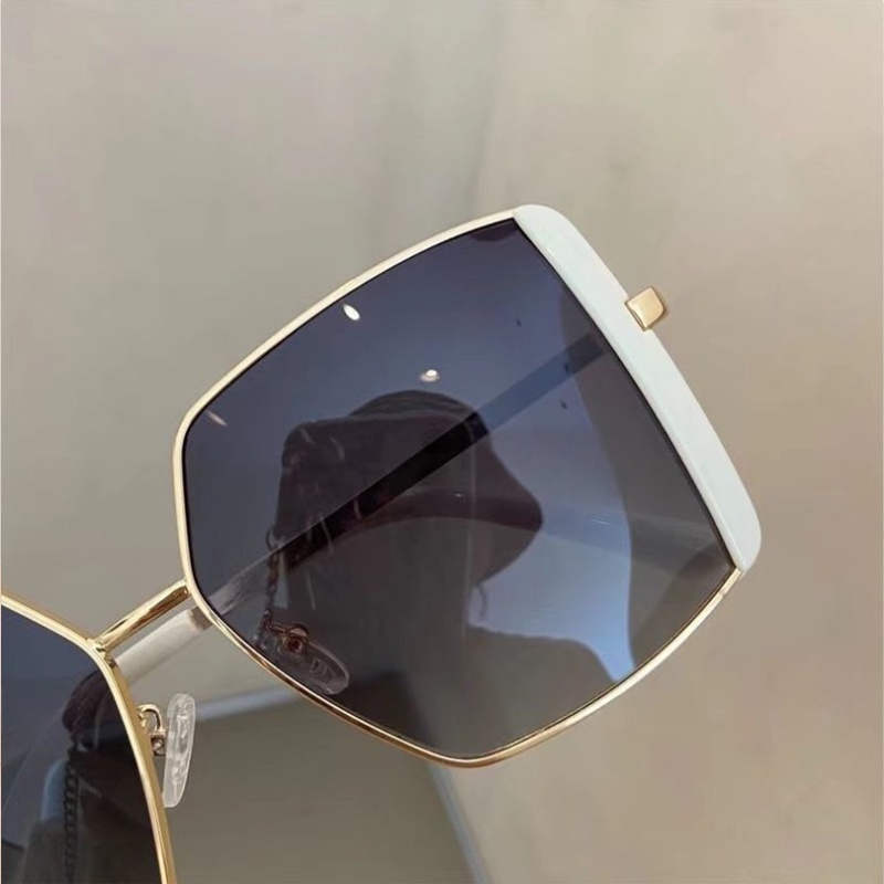 Ins Retro Square Sunglasses Alloy Frame Aksesoris Fashion Unisex