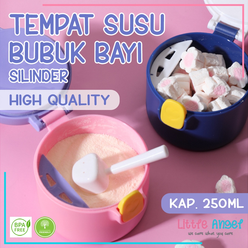 Tempat Kotak Wadah Penyimpanan Susu Bubuk Bayi Dispenser Susu Formula Anak Kontainer Travel Milk Case Sealed Anti Tumpah Portable