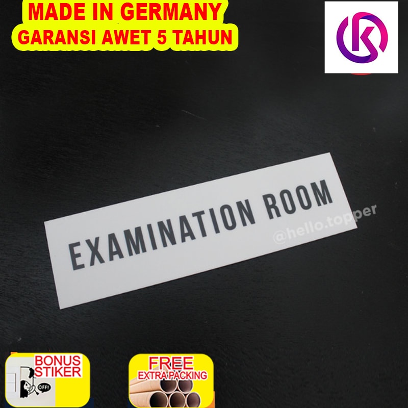 

Terlaris Sign Signage Acrylic Examination Room / Sign Acrylic Printed