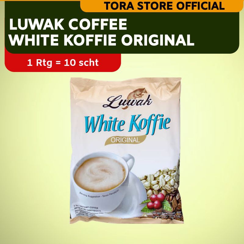 

Luwak White Koffie Original Coffee Kopi Instan Eceran 1 sachet