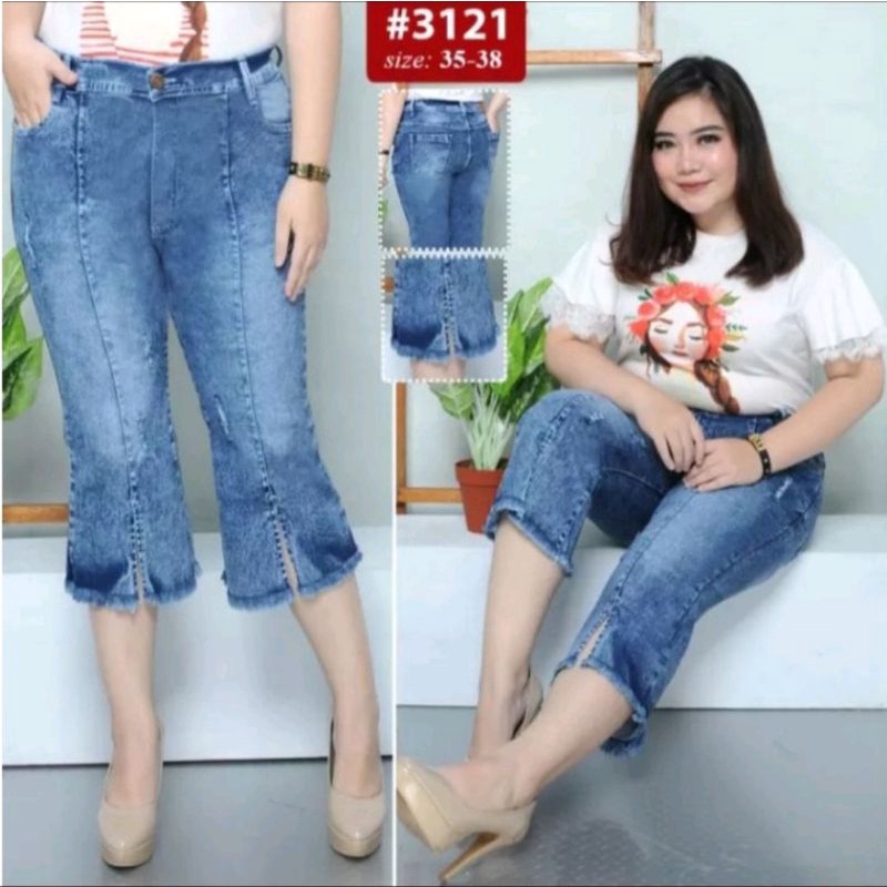 CELANA JEANS 7/8 WANITA TERBARU//CELANA 7/8WANITA IMPORT TERBARU