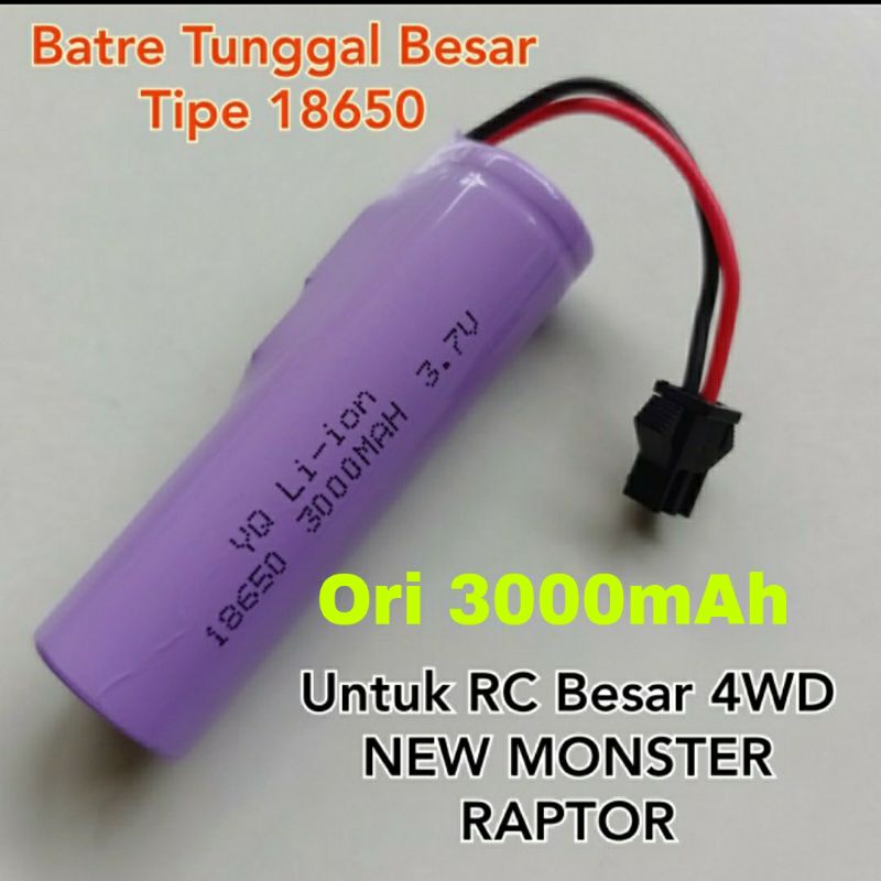 Baterai Mobil RC Cadangan Durasi Lama 4,8V dan 3,7V 14500 18650 Batre Tunggal Mobil Remote Control Charger Batre Mainan Remot Kontrol