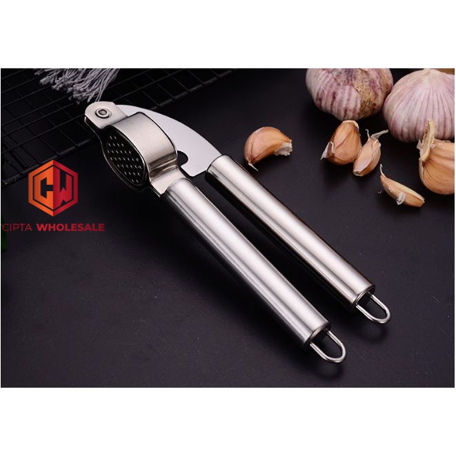 Penghancur Bawang Putih Garlic Press Stainless Steel Premium