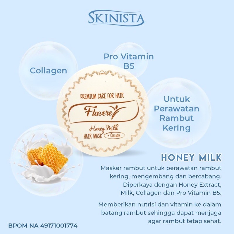 FLAVERE PREMIUM HAIR MASK CARE BY SKINISTA 250 ML /  FLAVERE MASKER RAMBUT COLLAGEN BPO-2