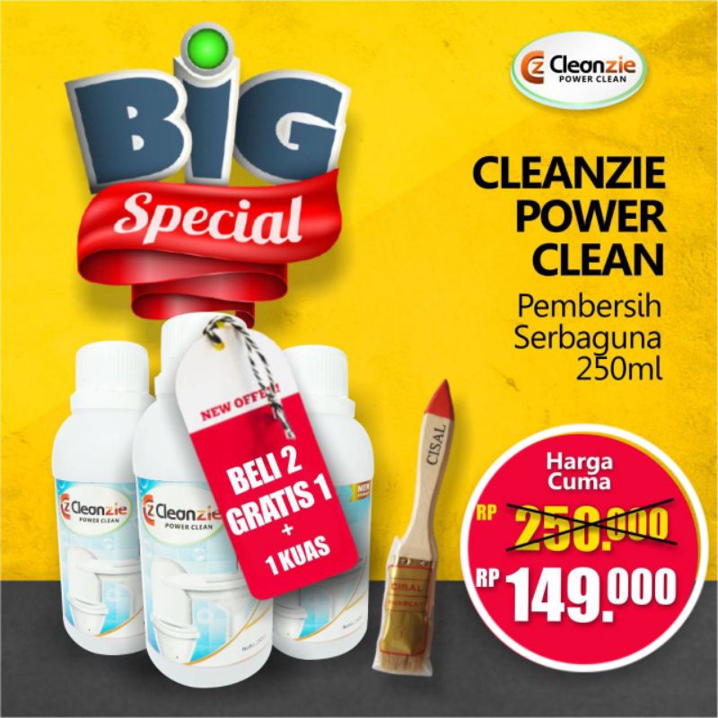 Cleanzie Power Cleaner Cairan pembersih kamar mandi dan toilet BONUS KUASa