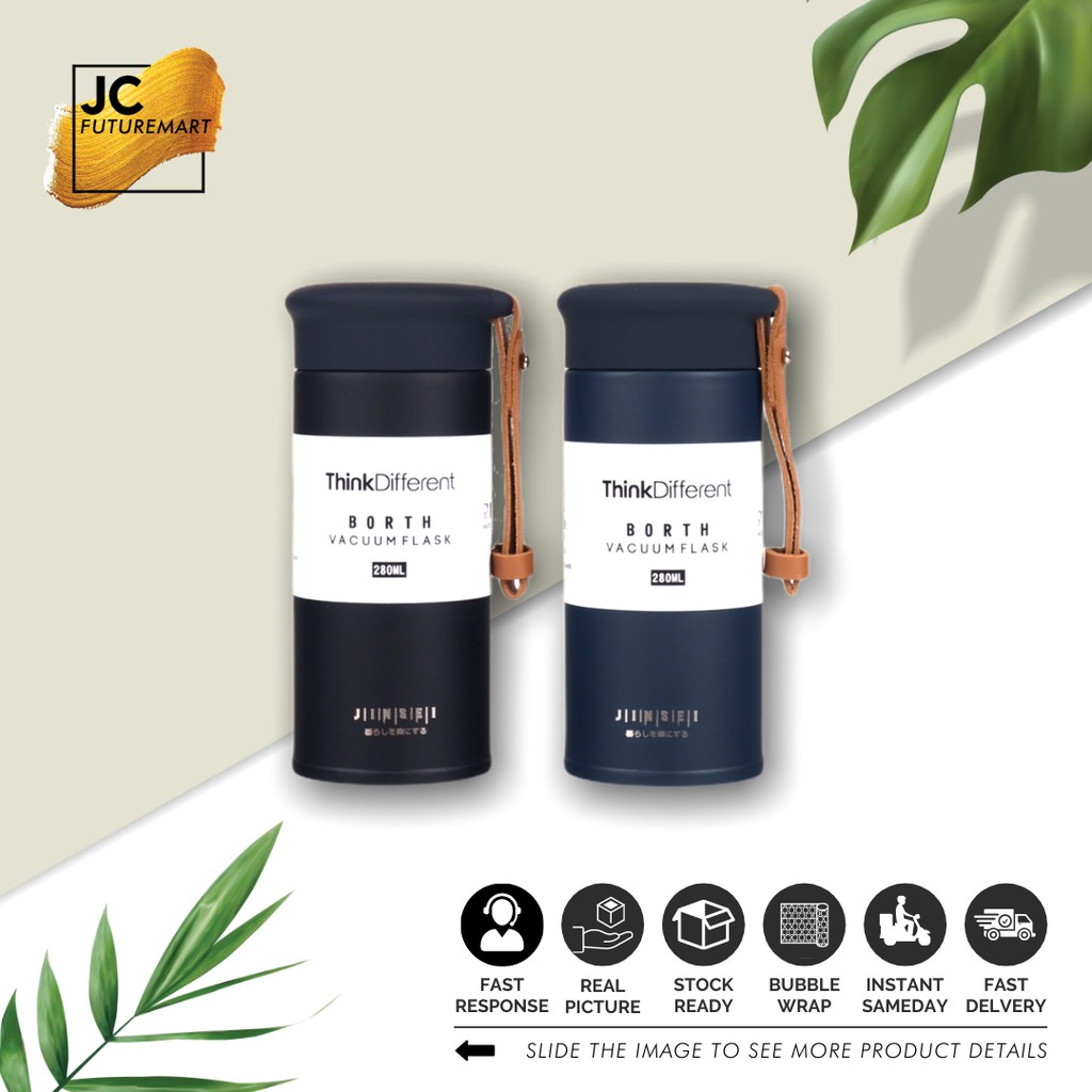 TUMBLER KOPI THERMO CUP 280ML - VACUM MUG - BOTOL AIR MINUM