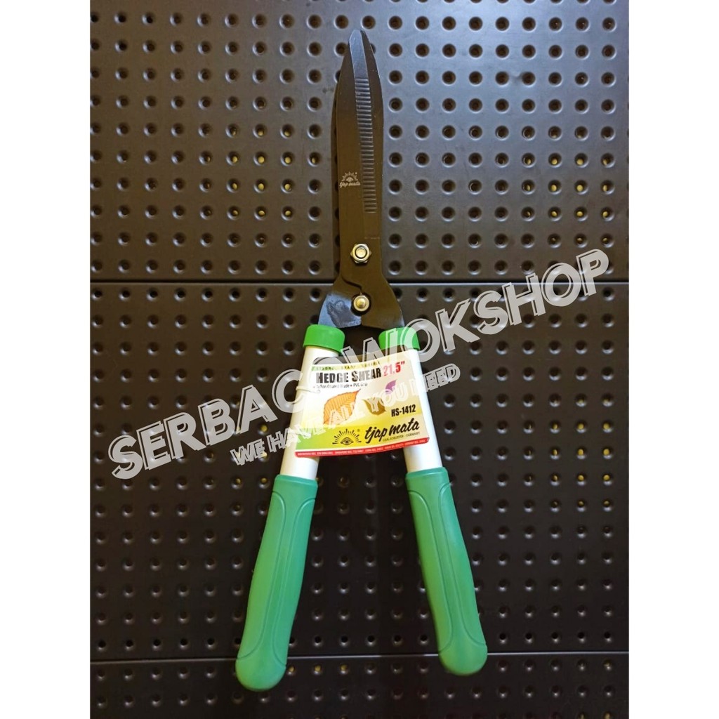 Tjap Mata Gunting Potong Rumput Teflon 21.5 Inch HS-1412 Gunting Tanaman Taman Dahan Bunga Daun