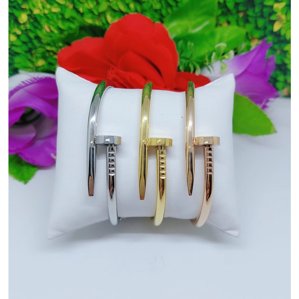 Gelang  titanium perhiasan wanita jewellery 0340