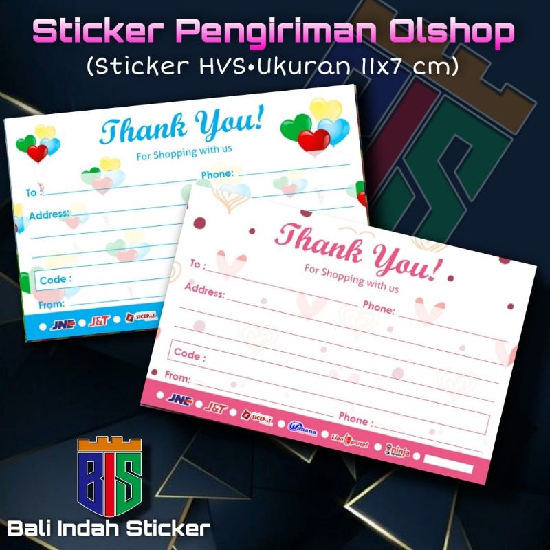 

(50 pcs) STIKER PENGIRIMAN OLSHOP / STIKER PENGIRIMAN MURAH/STIKER LABEL PENGIRIMAN-THANK YOU