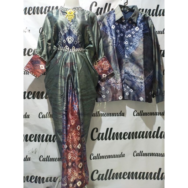 kaftan jumputan couple