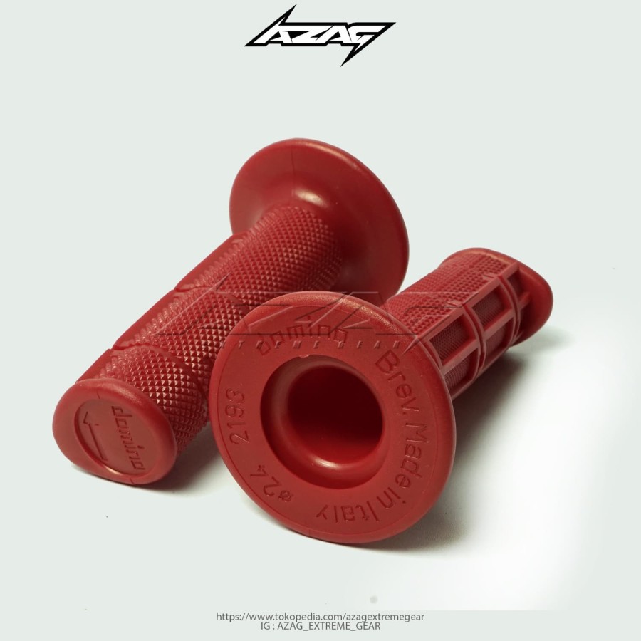HANDGRIP DOMINO MERAH BIRU KLX DTRACKER CRF150L WAR155R