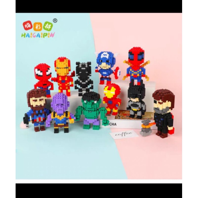 lego mini karakter lego action figure lego naruto,captain america,dll