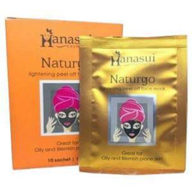 Hanasui Naturgo Brightening Peel Off Face Mask - Masker Lumpur Naturgo Original BPOM