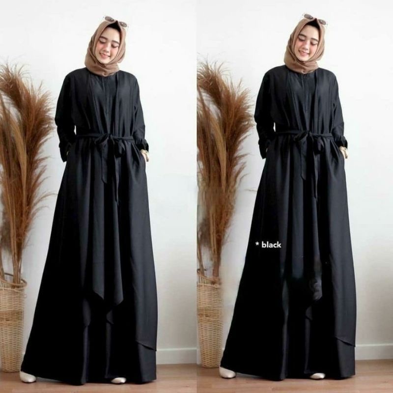 Gamis Aluna Maxi dress wanita jumbo M.L.XL.XXL