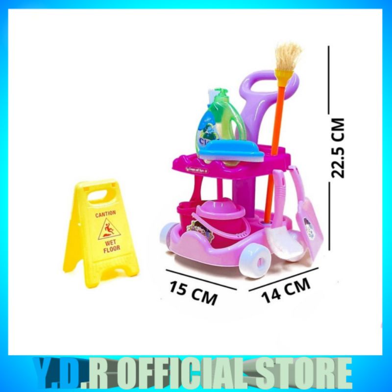 MAINAN ANAK CLEANING SET DUS MAINAN CLEANING CAR SAPU SAPUAN LITTLE HELPER 666-86 PROMO TERMURAH COD-6