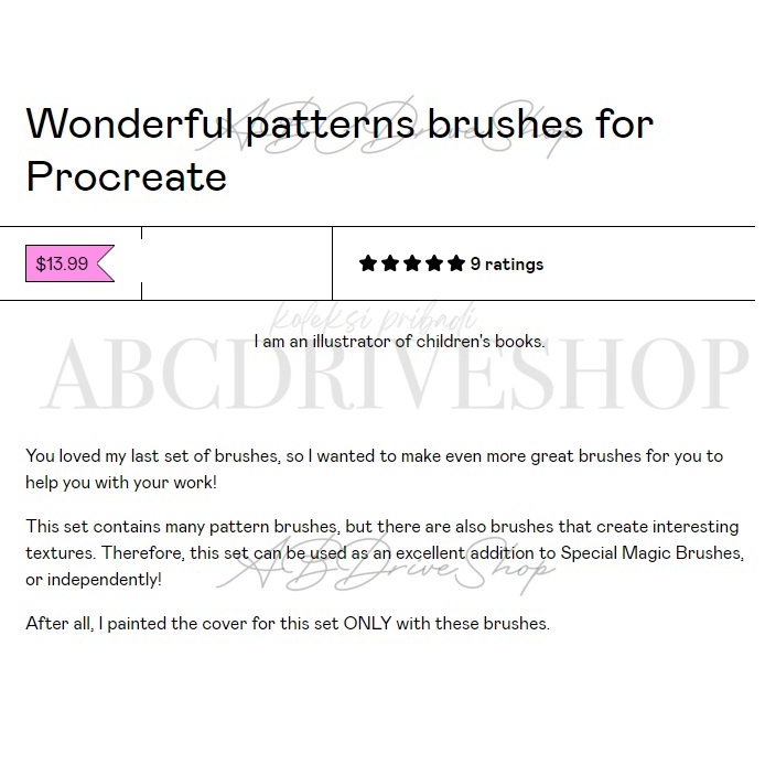 Procreate Brush - Wonderful Patterns Brushes for Procreate