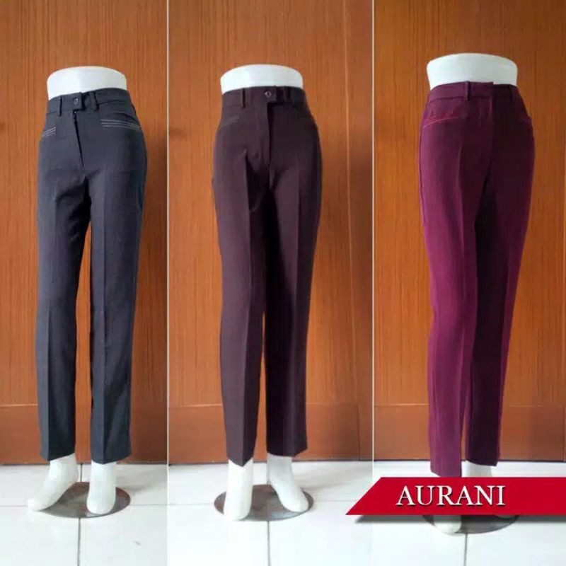 Celana Syakira Kancing Celana Kerja Sleting