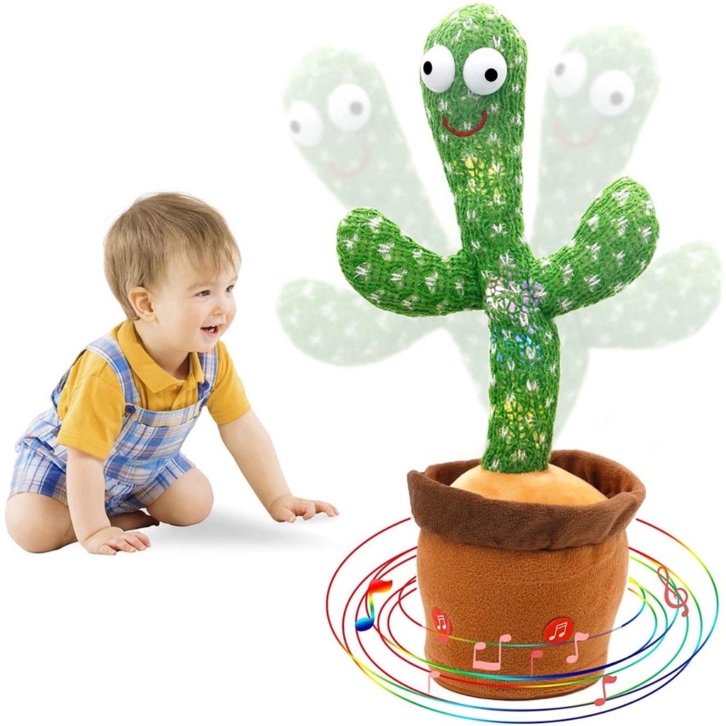 Mainan Boneka Dancing cactus Doll Kaktus Goyang Menari pakai USB GM ACC