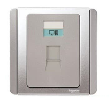 SCHNEIDER NEO STOP KONTAK DATA E3031 RJ5E SILVER