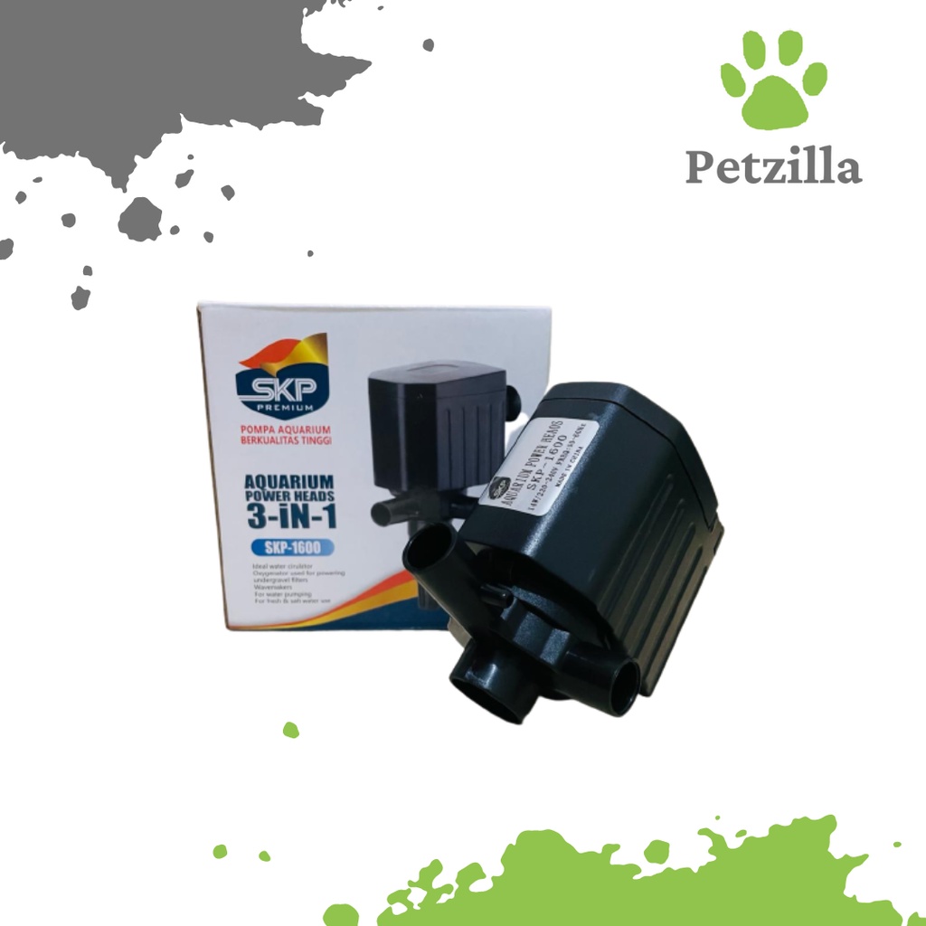 Mesin Pompa Power Head Mini Pump Minipump Aquarium Akuarium Ikan Hias Aquascape Murah Celup SKP 1600