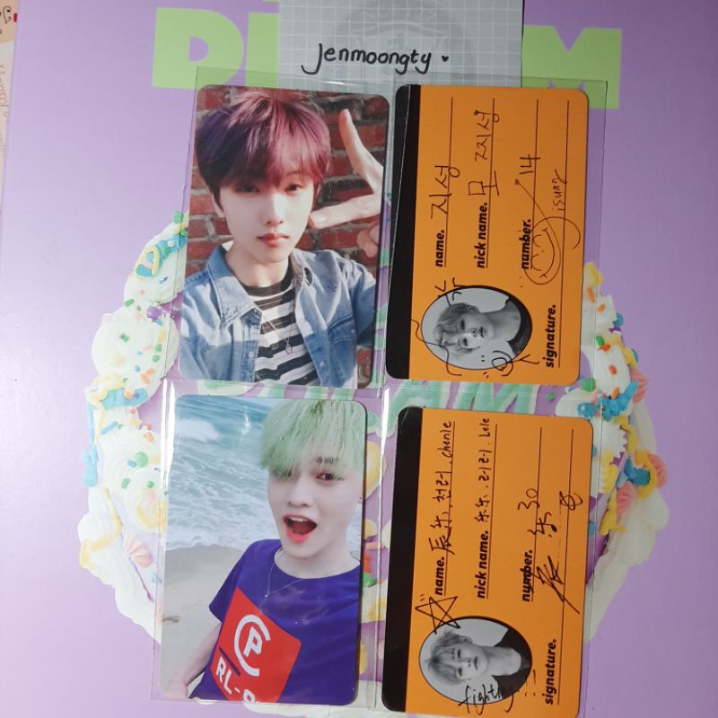 crewcard wgu jisung ar selca jewel nct dream cc we go up hot sauce crew card pc