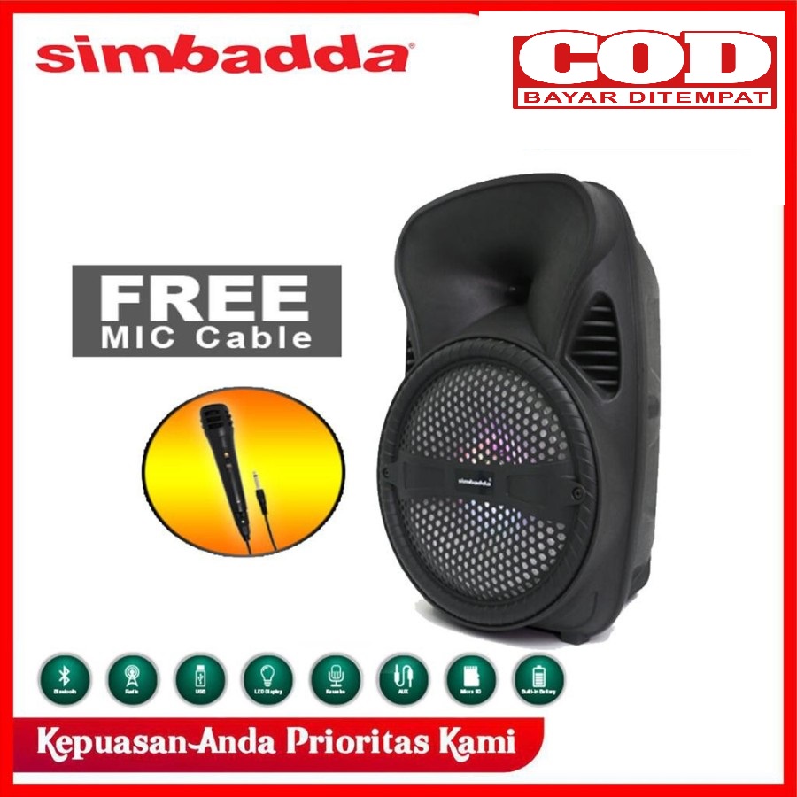 Speaker Bluetooth Portable Simbadda CST 835N new suara mantap original