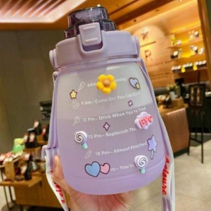 ✧ BOTOL MINUM VIRAL JUMBO GEMOY GRADIASI PASTEL / POLOS 1.1 LITER / 1.3 LITER / 2 LITER / 2.4 LITER 