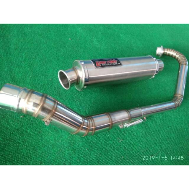 Knalpot lone rider satria fu vixion sonic cb 150 r 15 leher full cacing