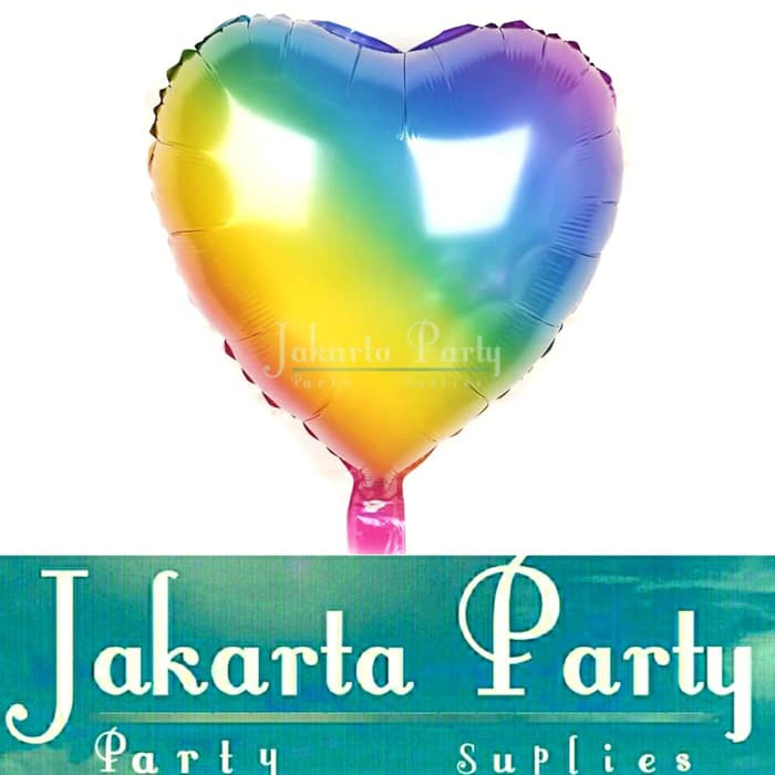 Balon Foil Love Rainbow / Balon Love / Balon Hati / Balon Valentine