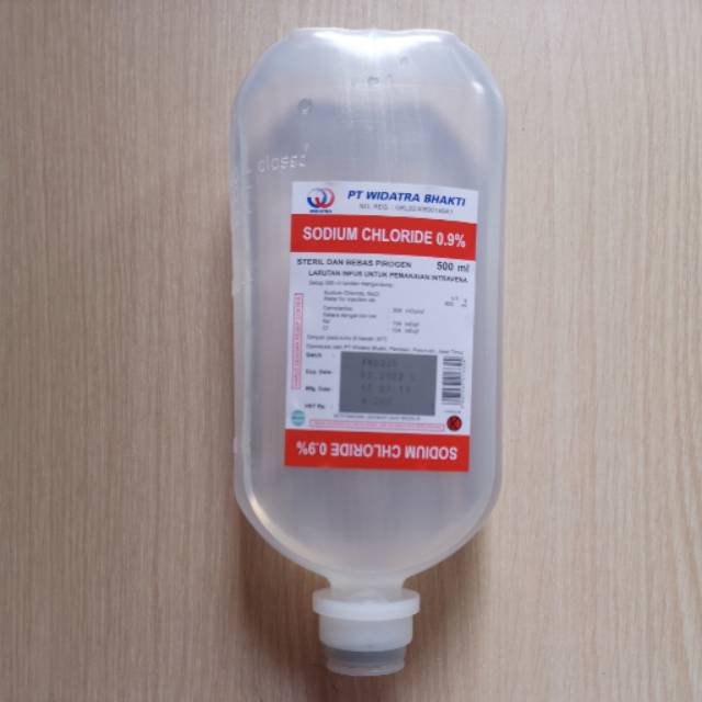  Cairan  infus  Nacl  500ml Widatra Shopee Indonesia
