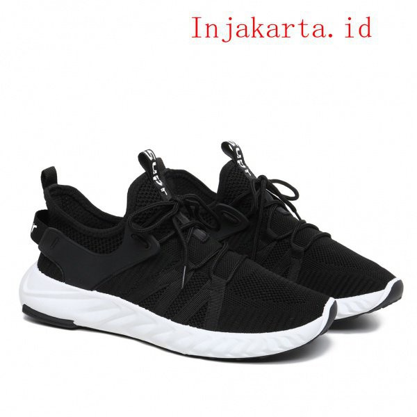PVN Sepatu Sneakers Pria Impor Putih Hitam 483 4CXB