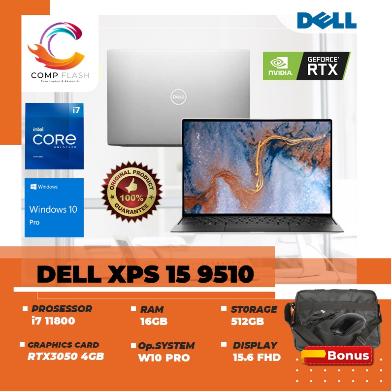 dell xps 15 9510 oled 3 5k uhd touch i7 11800 16gb 1tbssd rtx3050ti 4gb win11 15 6