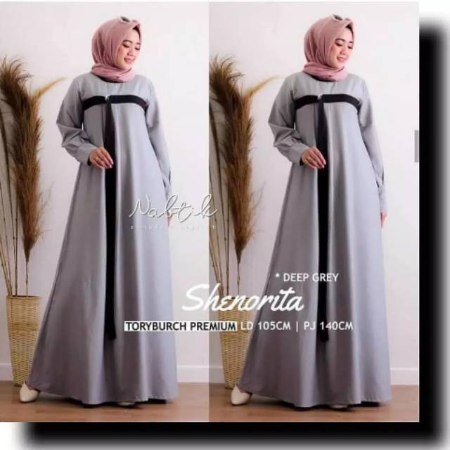 Shenorita dress pakaian wanita baju gamis fashion muslim