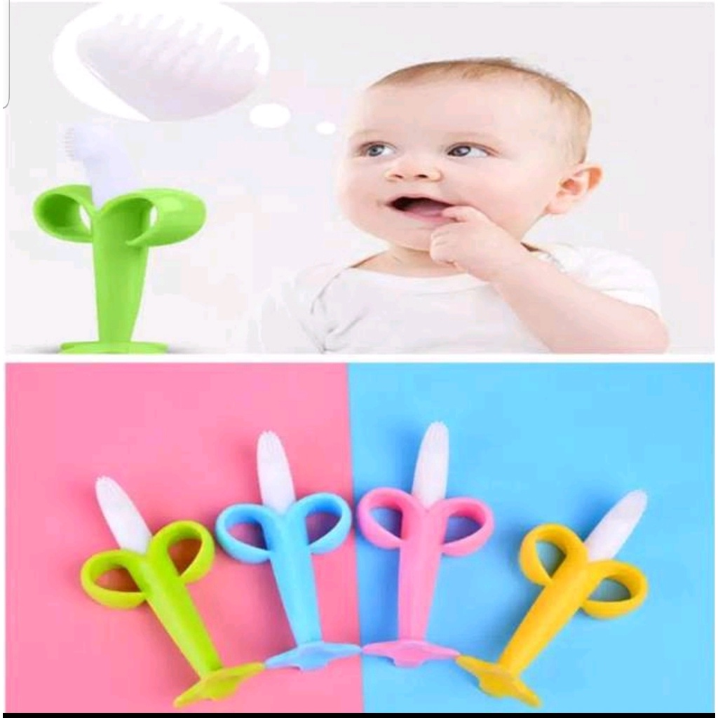 GIGITAN BAYI BENTUK PISANG / BABY BANANA SILICONE TEETHER / GIGITAN BAYI SILIKON (IP)