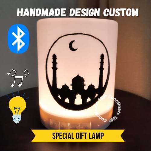 Gift LAMPU Tidur Bluetooth CUSTOM Lampu Hias Speaker Portable Handmade Hampers Ulangtahun