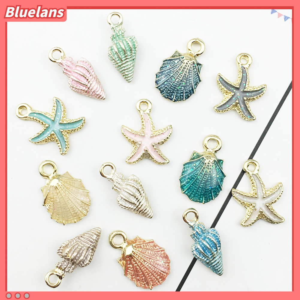 10 Pcs Liontin Kerang Bintang Laut Handmade DIY Untuk Membuat Perhiasan