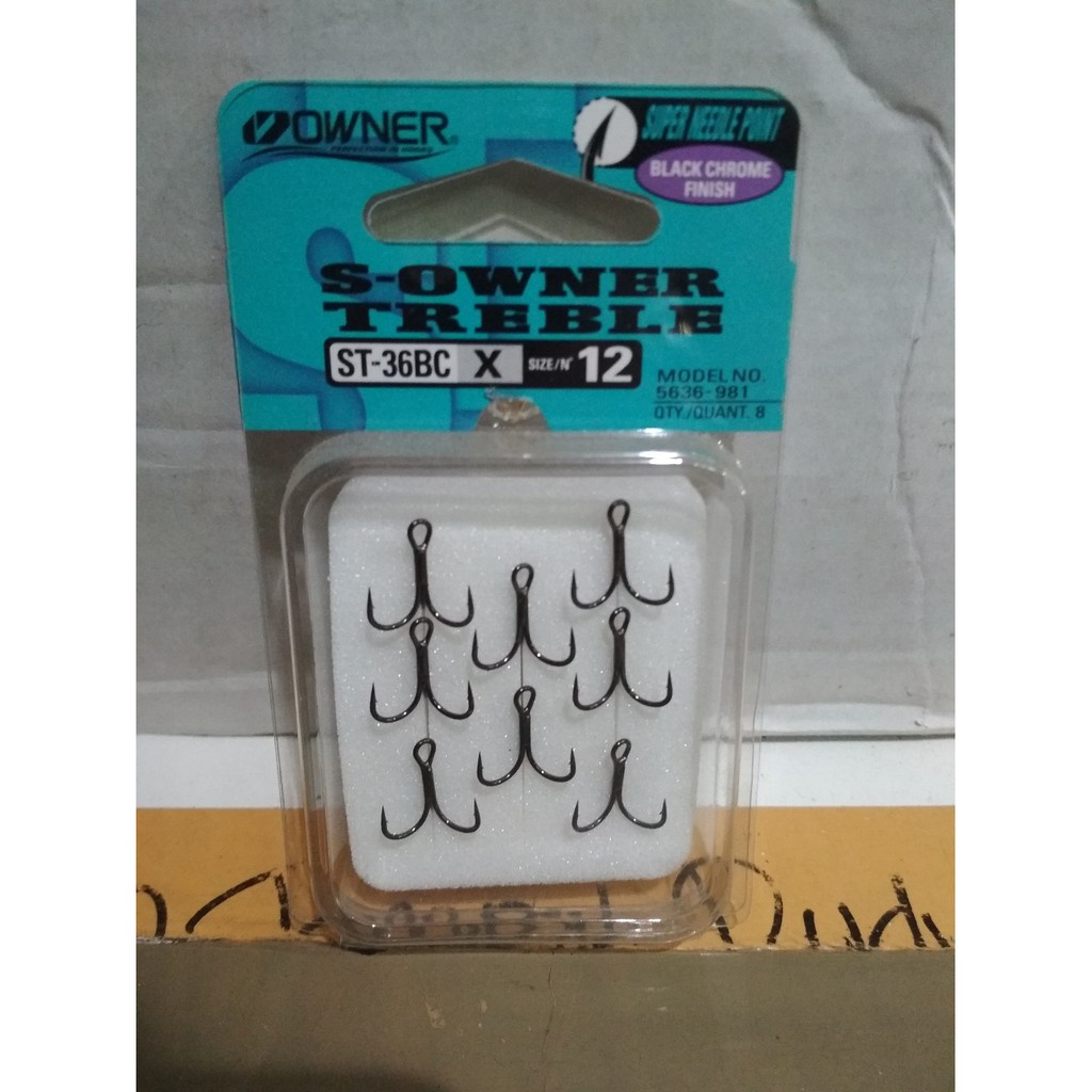 KAIL PANCING Treble Hooks Pancing Jangkar Owner All Size