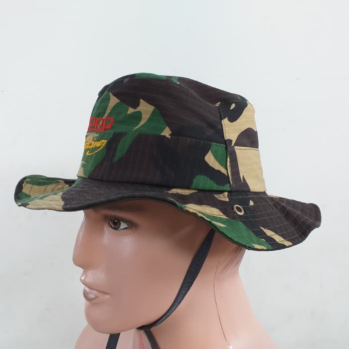 Topi Rimba Keplek/ Topi Berkebun Remaja Dewasa Loreng ABRI Army