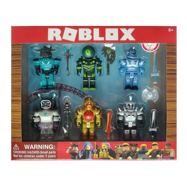 Roblox Champions Of Roblox 6 Figure Pack Shopee Indonesia - champions of roblox figures